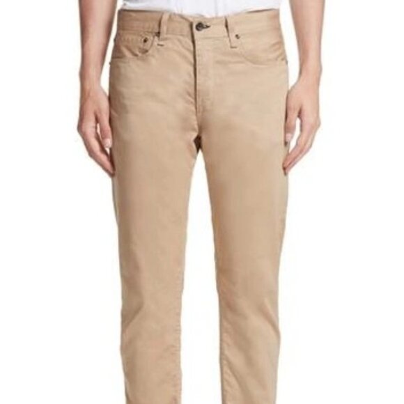 Rag & Bone Fit 2 Five-pocket Twill Pants In Beige - Picture 1 of 5